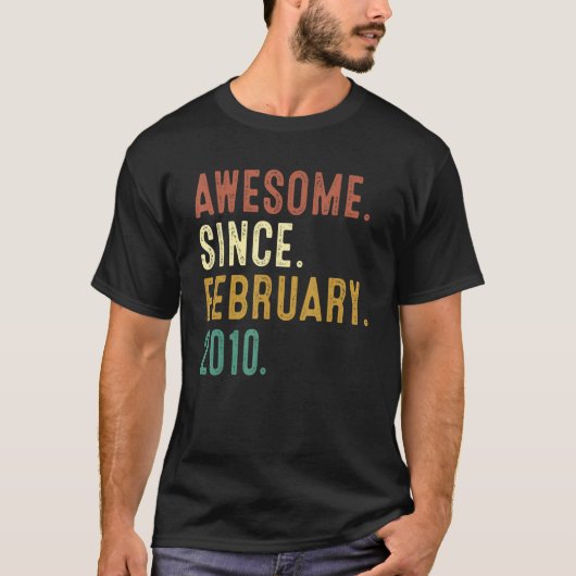 2010年2月13日素晴らし誕生から13歳 Tシャツ (正面)
