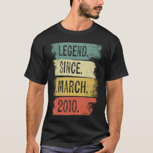 2010年3月13誕生日以来13歳の伝説 Tシャツ