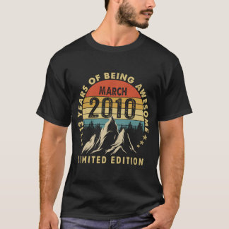 2010年3素晴らし月13日生誕生以来13歳 Tシャツ