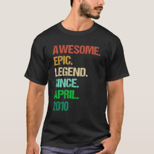 2010年4月からすごい伝説の12番目のおもしろい12 Tシャツ