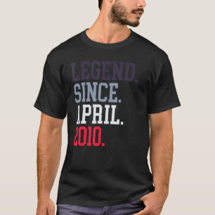 2010年4月以来の伝説男性へ女性2010年4月 Tシャツ