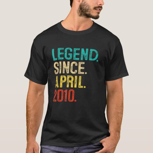 2010年4月以来12歳誕生日伝説 Tシャツ (正面)