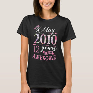 2010年5月の第12誕生日生まれフローラ Tシャツ