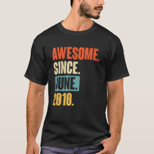 2010年6月から素敵 12歳の12回目の誕生日 Tシャツ