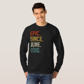 2010年6月以来12誕生日12年エピック Tシャツ (正面フル)