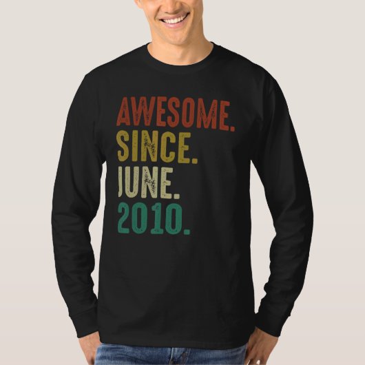 2010年6月以素晴らし降12歳誕生日 Tシャツ (正面)