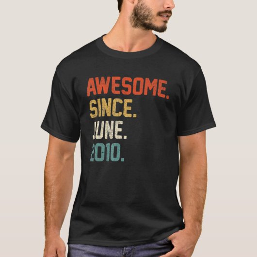 2010年6月以素晴らし降12歳 Tシャツ (正面)