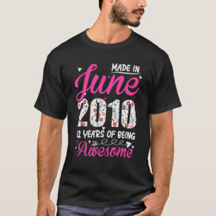 2010年6月以素晴らし降12誕生日フローラ Tシャツ