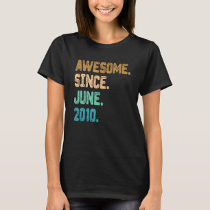 2010年6月素晴らし12誕生日以来12歳 Tシャツ