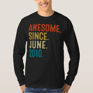 2010年6月素晴らし12誕生日以来12歳 Tシャツ