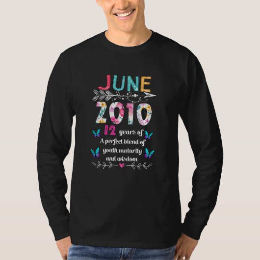 2010年6月12年の青年成熟度と知恵 Tシャツ (正面)