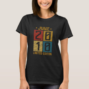 2010年6月12日誕生日2010生まれ年12歳Bd Tシャツ