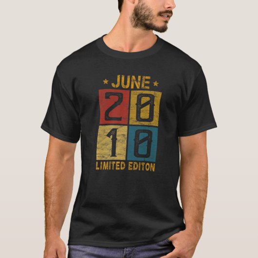 2010年6月12日誕生日2010生まれ年12歳Bd Tシャツ (正面)