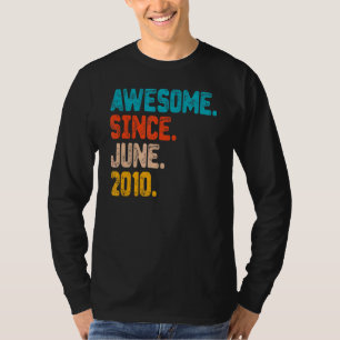2010年6月12素晴らし日誕生日12歳 Tシャツ