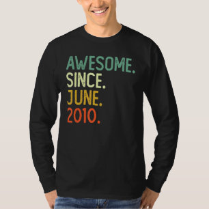 2010年6月12素晴らし日誕生日12歳 Tシャツ