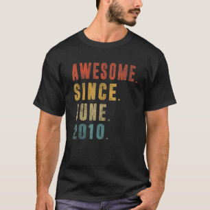 2010年6素晴らし月12日生誕生以来12歳 Tシャツ