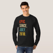 2010年7月以来の叙事詩12歳の贈り物12番目の誕生日 Tシャツ (正面フル)