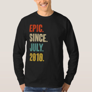 2010年7月以来の叙事詩12歳の贈り物12番目の誕生日 Tシャツ