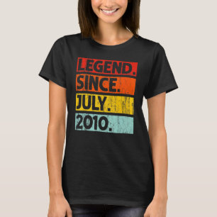 2010年7月12誕生日以来12歳の伝説 Tシャツ