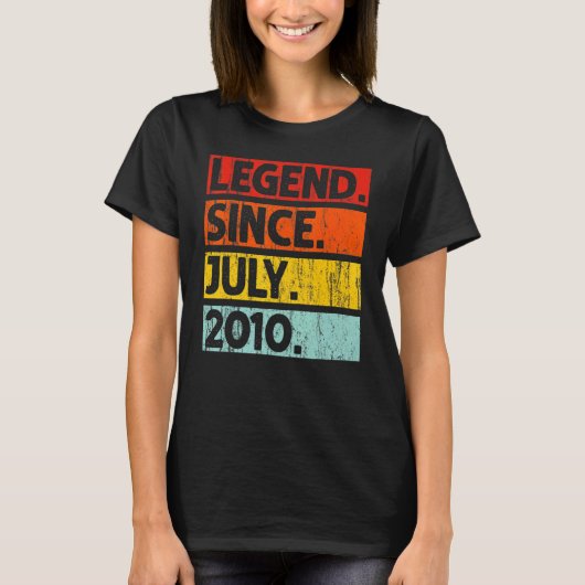 2010年7月12誕生日以来12歳の伝説 Tシャツ (正面)