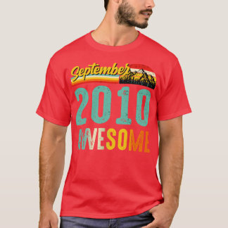 2010年9月誕生日ギフトシャツヴィンテージ9月 Tシャツ