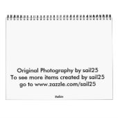 2010年9月- 2011年12月の自然のカレンダー カレンダー (裏面)