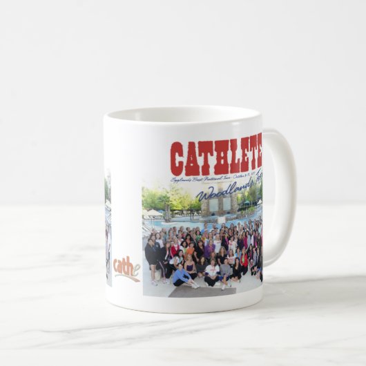 2010年Cathe旅行の森林、TXはグループのマグをつけました コーヒーマグカップ (正面右)