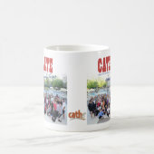 2010年Cathe旅行の森林、TXはグループのマグをつけました コーヒーマグカップ (中央)