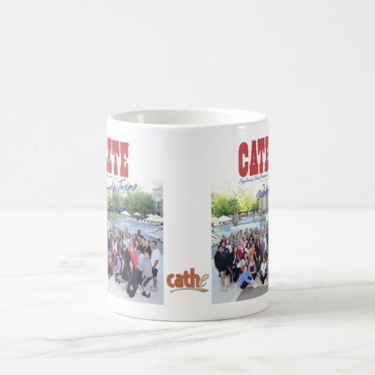 2010年Cathe旅行の森林、TXはグループのマグをつけました コーヒーマグカップ (中央)