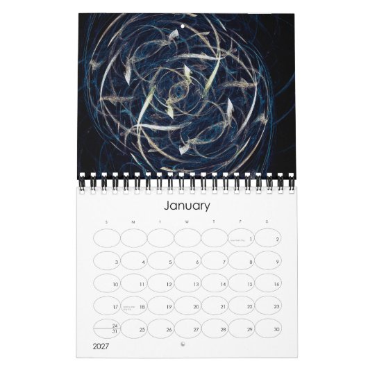 2010抽象的なカレンダー カレンダー (1月 2027)