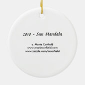 2010日曜日の曼荼羅のオーナメント セラミックオーナメント (裏面)