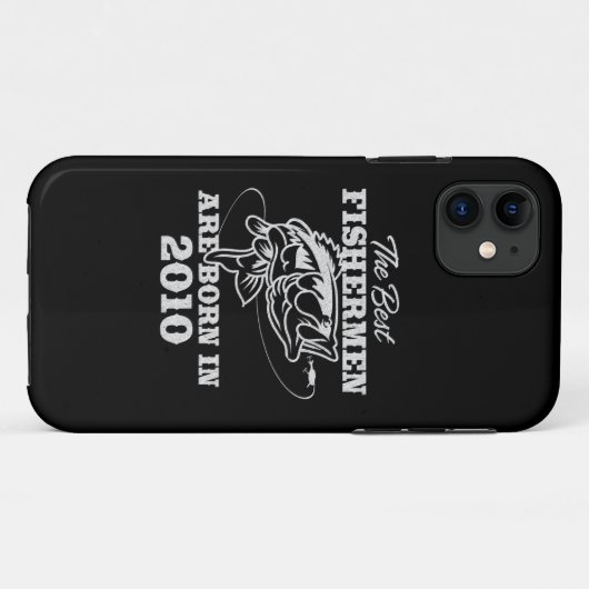 2010最高の年代の漁師魚釣りの誕生日の贈り物 Case-Mate iPhoneケース (裏面(横))