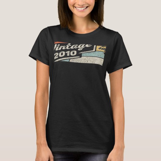 2010生まれ年12誕生日12歳のヴィンテージ Tシャツ (正面)