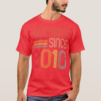 2010素晴らし年から12誕生日レトロかわいい誕生日 Tシャツ