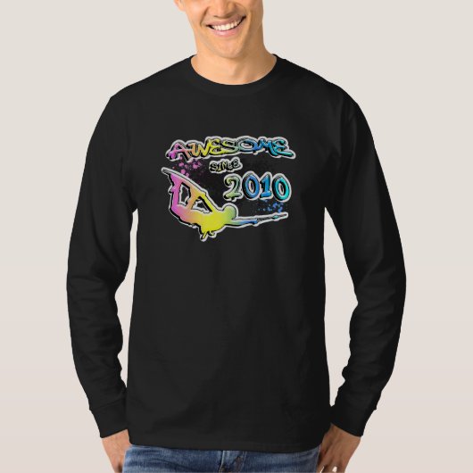 2010素晴らし年以来ウェイクボードライフスタイル Tシャツ (正面)