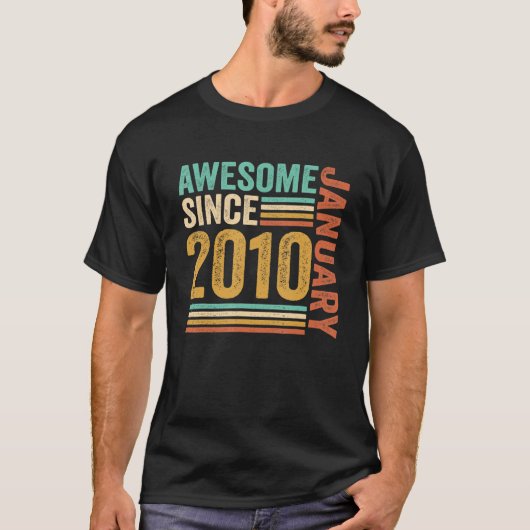 2010素晴らし年1月13誕生日13年 Tシャツ (正面)