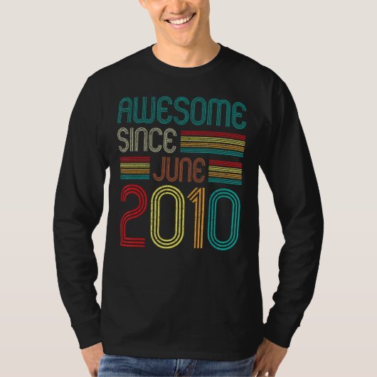 2010素晴らし年6月12歳12誕生日から Tシャツ (正面)