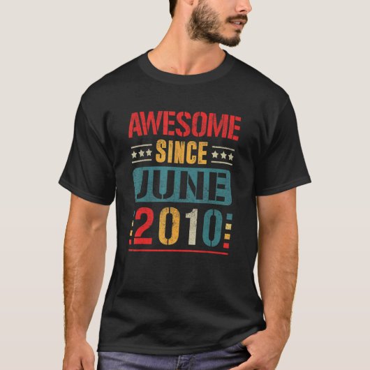 2010素晴らし年6月12歳12誕生日から Tシャツ (正面)