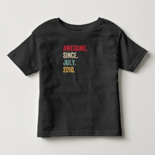 2010素晴らし年7月以降の誕生日 トドラーTシャツ