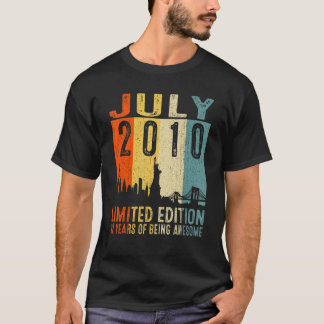 2010素晴らし年7月以降12番目の誕生日ヴィンテージ Tシャツ