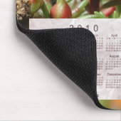 2010花柄のカレンダー マウスパッド (コーナー)