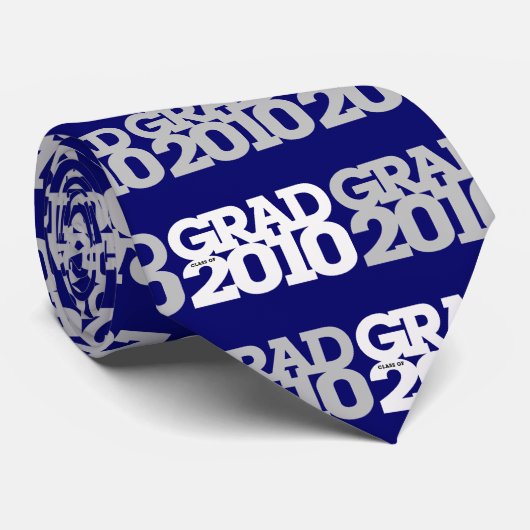 2010青いタイの卒業のクラス ネクタイ (ロール)