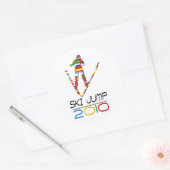 2010：スキージャンプ ラウンドシール (封筒)