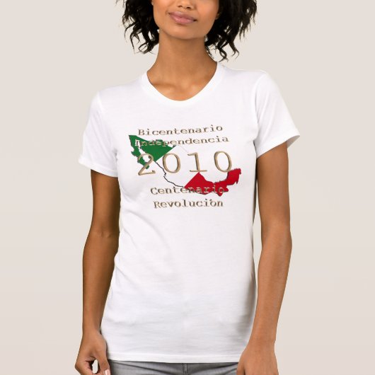 2010 – メキシコの歴史の年 Tシャツ (正面)