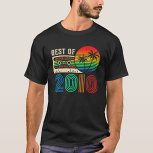 2010 最高の 12番目の誕生日ヴィンテージカセットLimiteの2010 Tシャツ