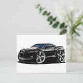 2010-12カマロ白黒車 ポストカード (スタンド正面)