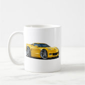 2010-12年のコルベットの黄色い車 コーヒーマグカップ (左)