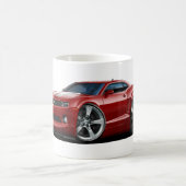 2010-12年のCamaroのあずき色白の車 コーヒーマグカップ (中央)
