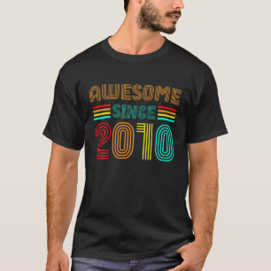 2010 12素晴らし番目の誕生日レトロ Tシャツ