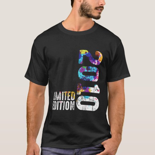 2010 2010 カラフル 2010 2010年2010年 Tシャツ (正面)